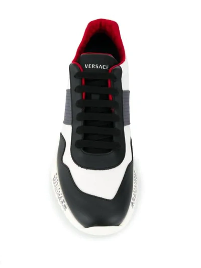 Shop Versace Achilles Sneakers In Black