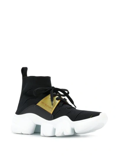 Shop Givenchy 'jaw' Sneakers In 003 Black Yellow