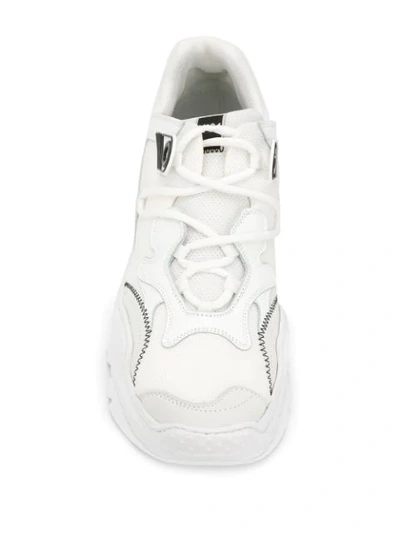 Shop N°21 Ridged Sneakers In White