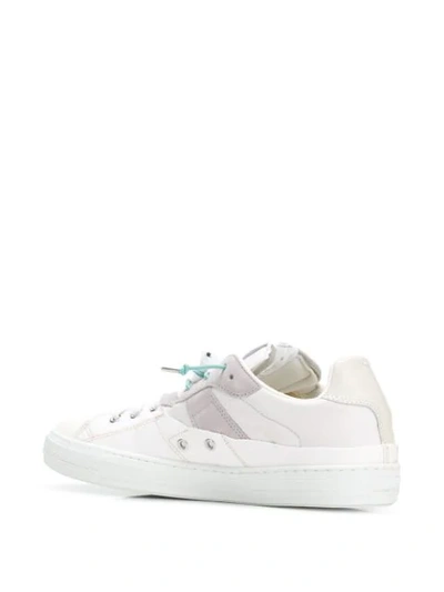 Shop Maison Margiela Lace-up Wire Sneakers In White