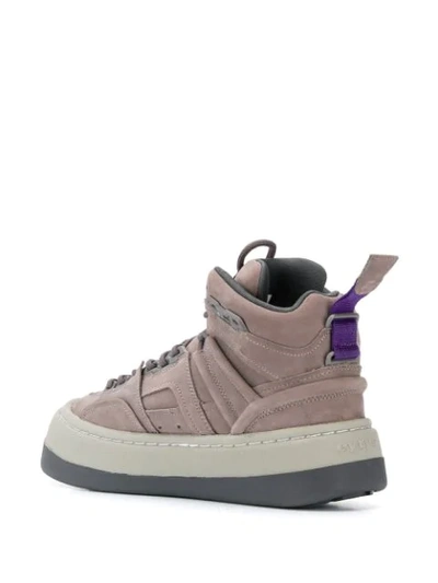 Shop Eytys Chunky Den Sneakers In Grey