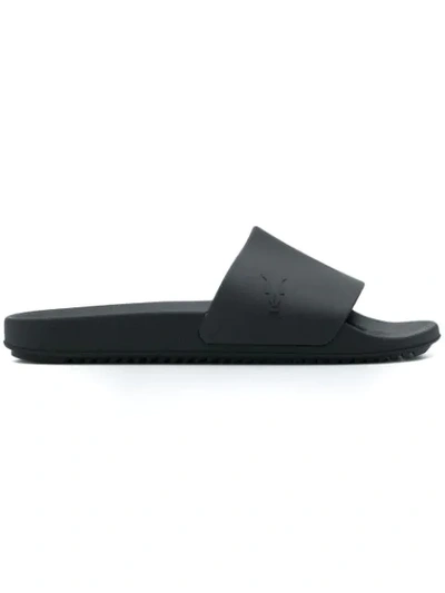 Shop Rick Owens Drkshdw Slip-on Pool Slides In Black