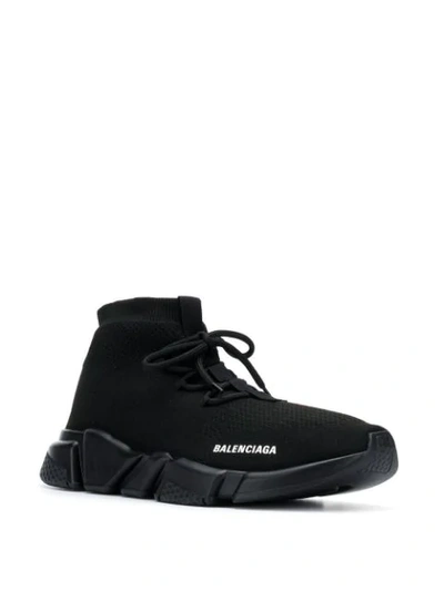 Shop Balenciaga Speed Sock Sneakers In Black