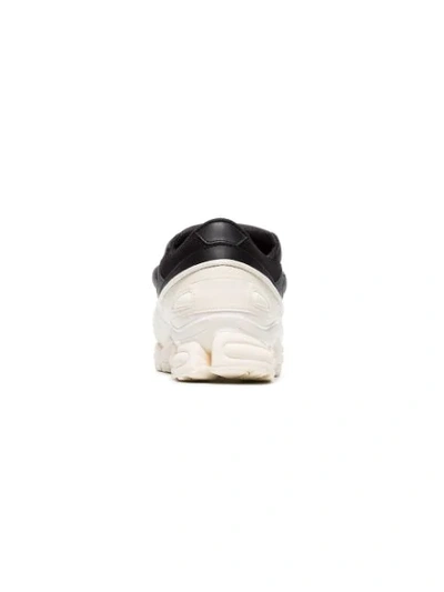 Shop Adidas Originals X Raf Simons Ozweego Leather Sneakers In Black