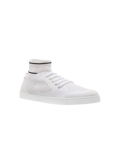 Shop Fendi Knit Low In White