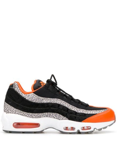 Shop Nike Air Max 95 Safari Sneakers - Black