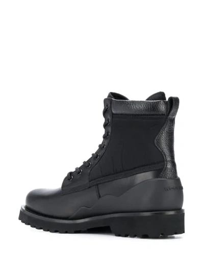 Shop Woolrich Ridged Lace-up Boots In Black