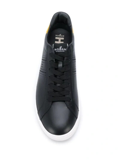 Shop Hogan Low Top Sneakers In Black