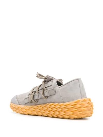 Shop Giuseppe Zanotti Urchin Low-top Sneakers In Grey