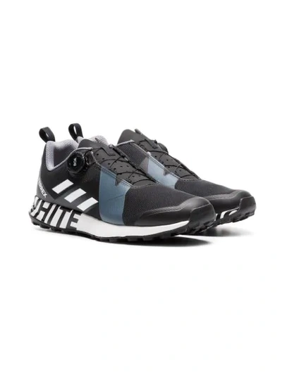 Shop Adidas X White Mountaineering Black Terrex Two Boa Lace-up Sneakers