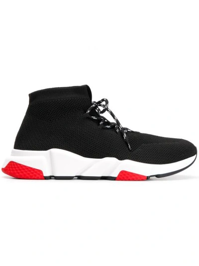 Shop Balenciaga Tess Sneakers In Black