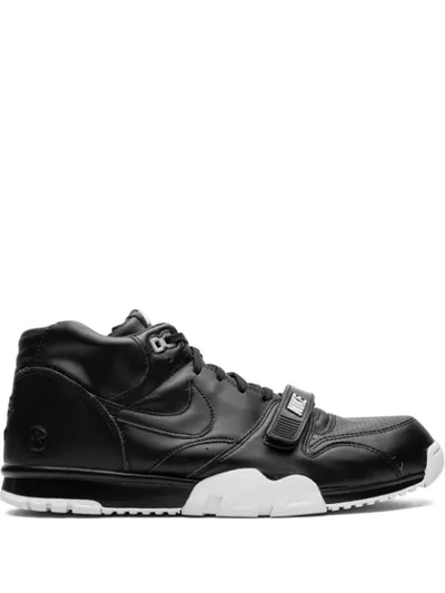 Shop Nike X Fragment Design Air Trainer 1 Mid Sp Sneakers In Black