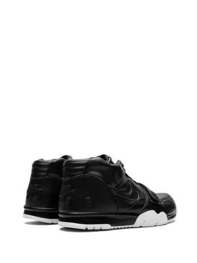 Shop Nike X Fragment Design Air Trainer 1 Mid Sp Sneakers In Black
