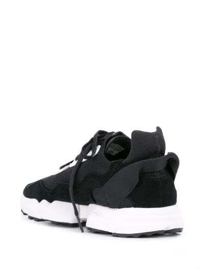 Shop Y-3 Reberu Low Top Sneakers In Black/white