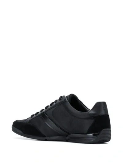 Shop Hugo Boss Lace-up Sneakers In Black