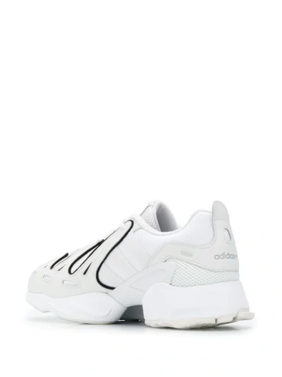 Shop Adidas Originals Mesh Panel Sneakers In White