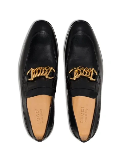 Shop Gucci Ice Lolly Horsebit Loafers In Black