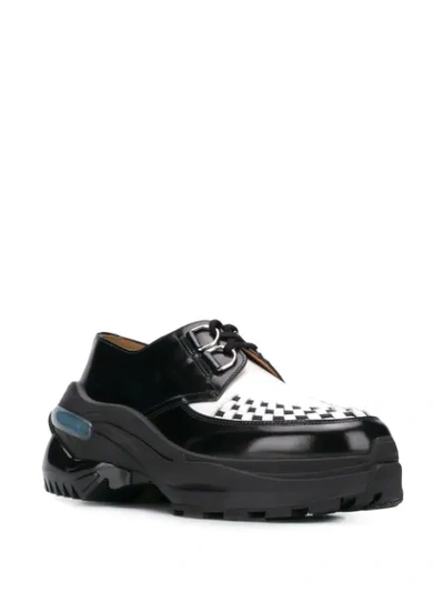 Shop Maison Margiela Chunky Derby Shoes In Black