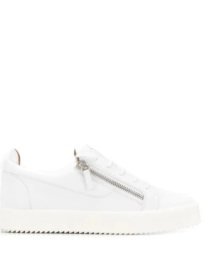 Shop Giuseppe Zanotti Nicki Low-top Sneakers In White