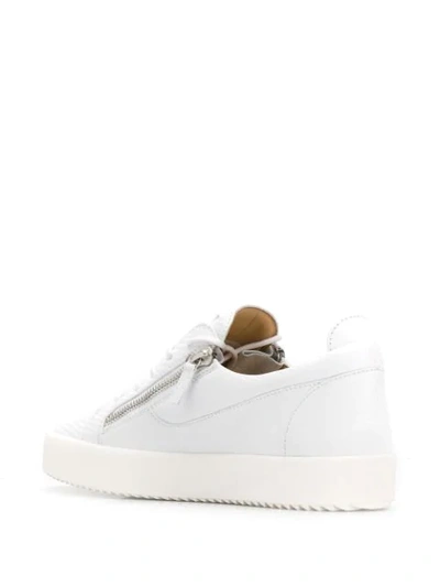 Shop Giuseppe Zanotti Nicki Low-top Sneakers In White