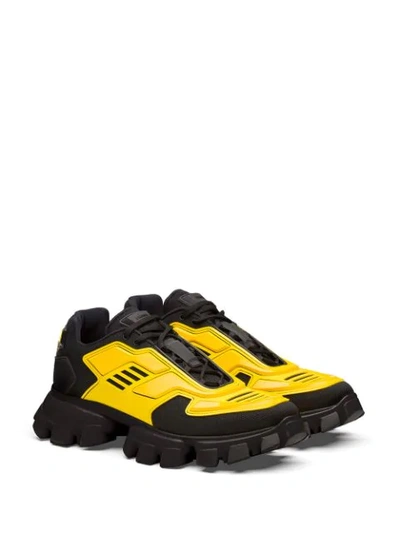 Prada Cloudbust Thunder Knit Sneakers In Yellow | ModeSens