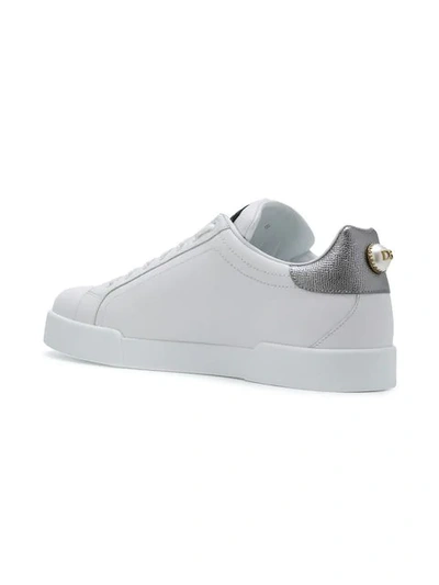 Shop Dolce & Gabbana Sacred Heart Portofino Sneakers In White