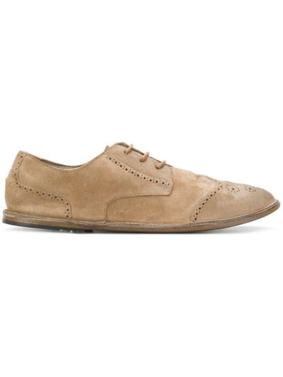 Shop Marsèll Perforated Lace-up Shoes - Neutrals