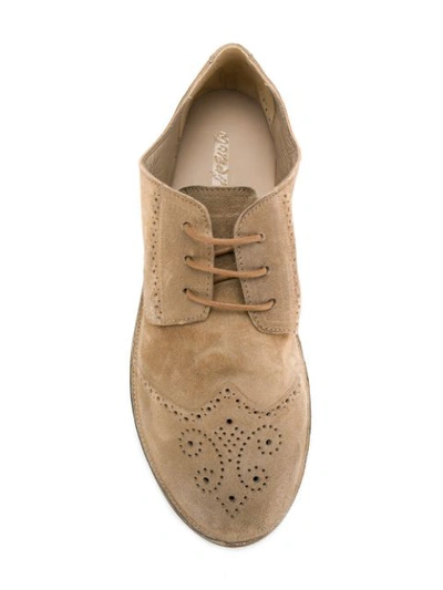 Shop Marsèll Perforated Lace-up Shoes - Neutrals