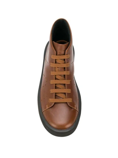 Shop Camper Courb Sneakers In Brown