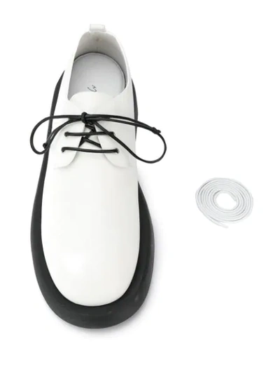 Shop Marsèll Gommello Derby Shoes In White
