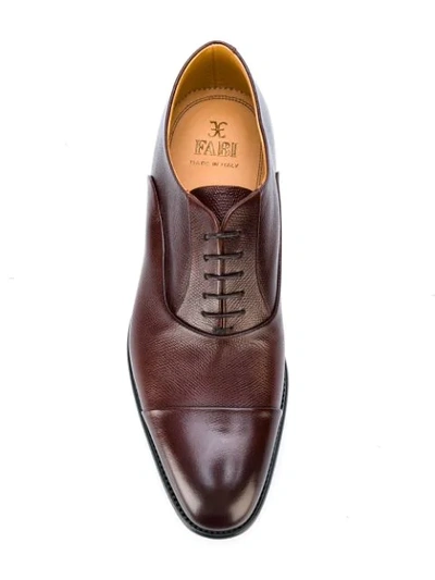 Shop Fabi Oxford Shoes In Brown