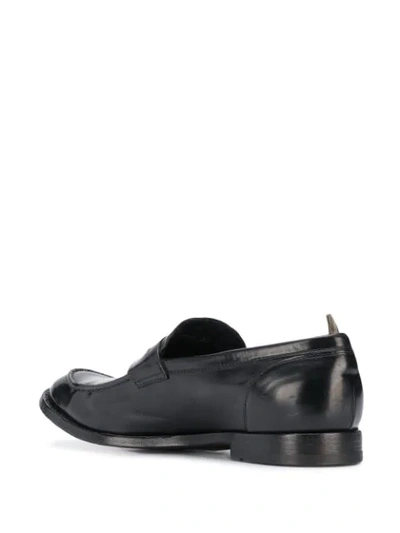 Shop Officine Creative Anatomia 71 Penny Loafers In Black