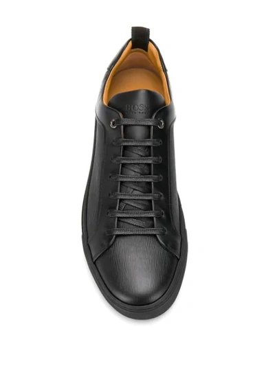 Shop Hugo Boss Sneakers Mit Schnürung In Black