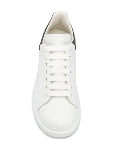 Shop Alexander Mcqueen Stud Embellished Sneakers In White