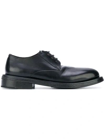 Shop Marsèll Round Toe Derby Shoes In Black
