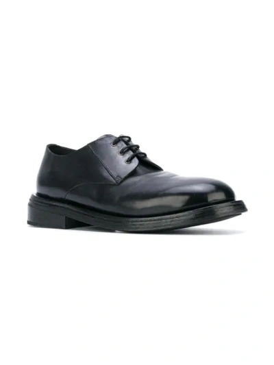 Shop Marsèll Round Toe Derby Shoes In Black