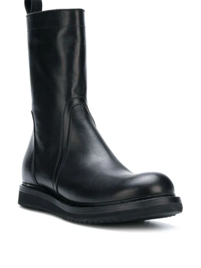 Shop Rick Owens Zipped Boots In Black