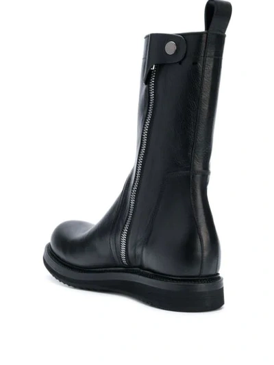 Shop Rick Owens Zipped Boots In Black