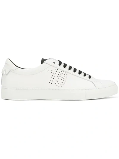 Shop Givenchy 1952 Perforated Sneakers In White