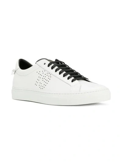 Shop Givenchy 1952 Perforated Sneakers In White
