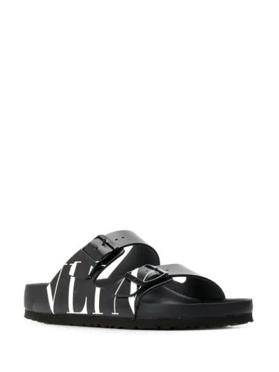 VALENTINO X BIRKENSTOCK VLNT SLIDES - 黑色