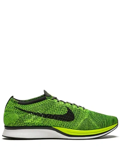 Nike Flyknit Racer Sneakers In Green | ModeSens