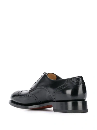 Shop Santoni Oxford Lace-up Shoes In Black