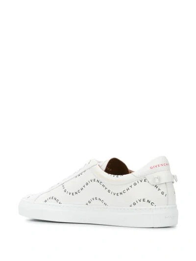 Shop Givenchy Logo Printed Sneakers In White