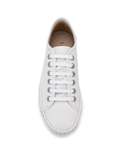 Shop Lanvin Low-top Tennis Sneakers In White