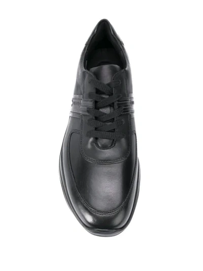 Shop Lloyd Panelled Sneakers In Black