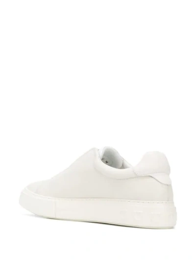 Shop Ferragamo Gancini Sneakers In White