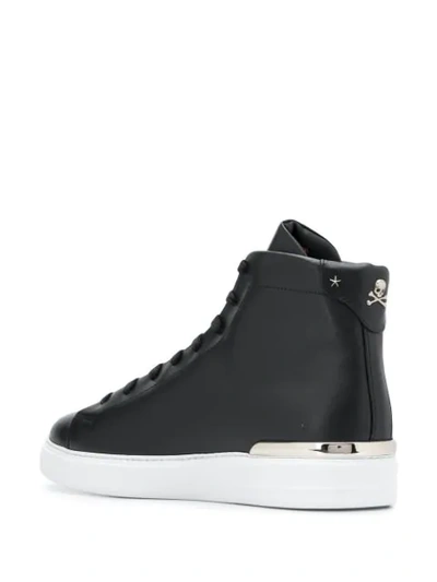 Shop Philipp Plein Statement Hi-top Sneakers In Black