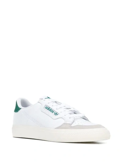 Adidas Originals Continental 80 Vulc Sneakers In Leather With Green  Tab-white | ModeSens