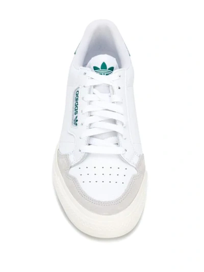 Adidas Originals Continental 80 Vulc Sneakers In Leather With Green  Tab-white | ModeSens